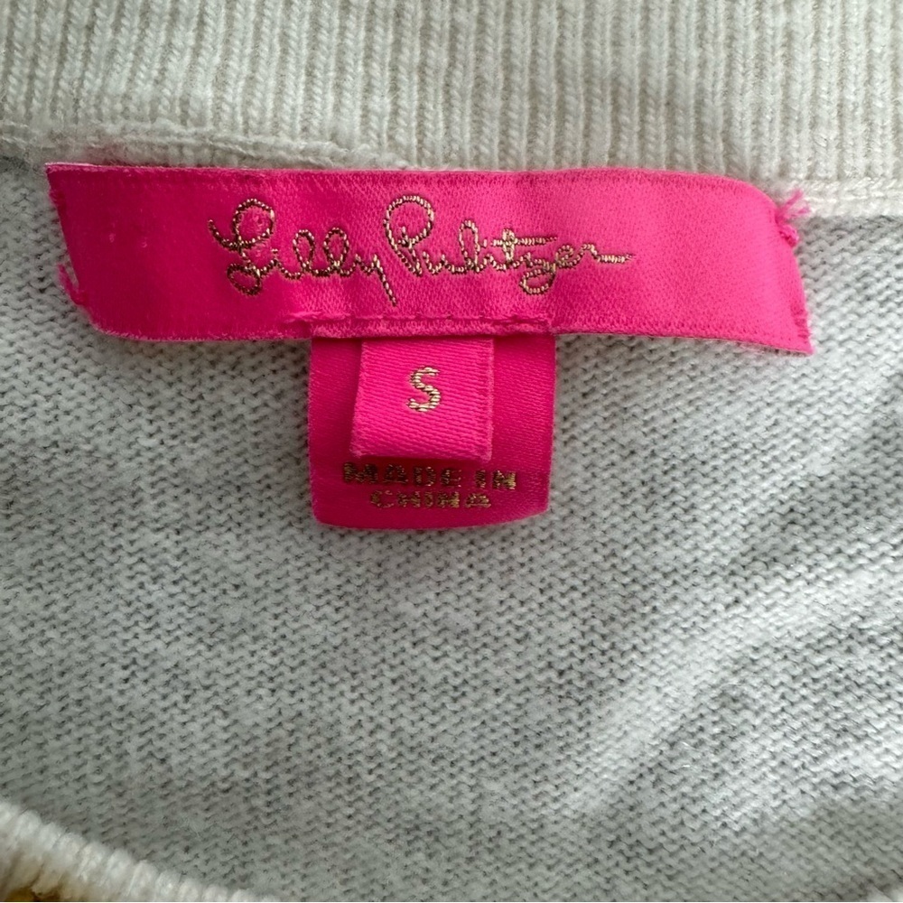 Lilly Pulitzer Odetta Rhinestone Sweater In Ivory Small - Picture 7 of 8